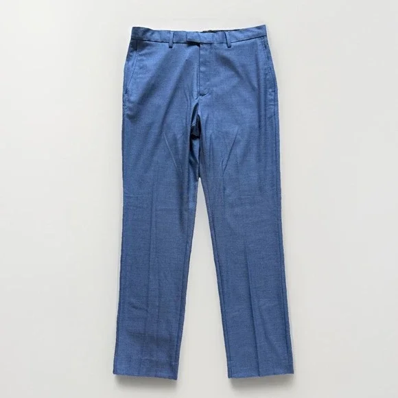 Banana Republic Slim Fit Dress Pant Sz 32x32 Blue Straight Classic Career Formal
