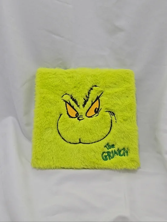 NEW The Grinch 16 Shade Eyeshadow Palette W/ Mirror Furry Cover Beauty Cosmetic