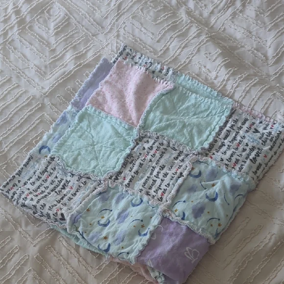 Patchwork Quilt with Pastel Colors