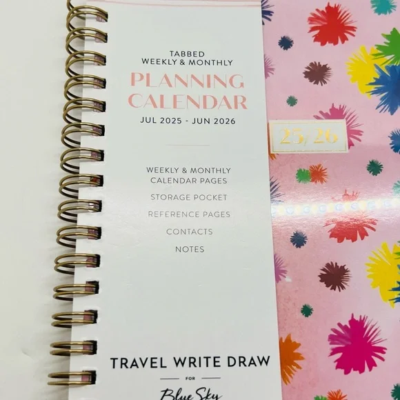 NWT Blue Sky Academic Year Weekly and Monthly Planner Calendar 5.8