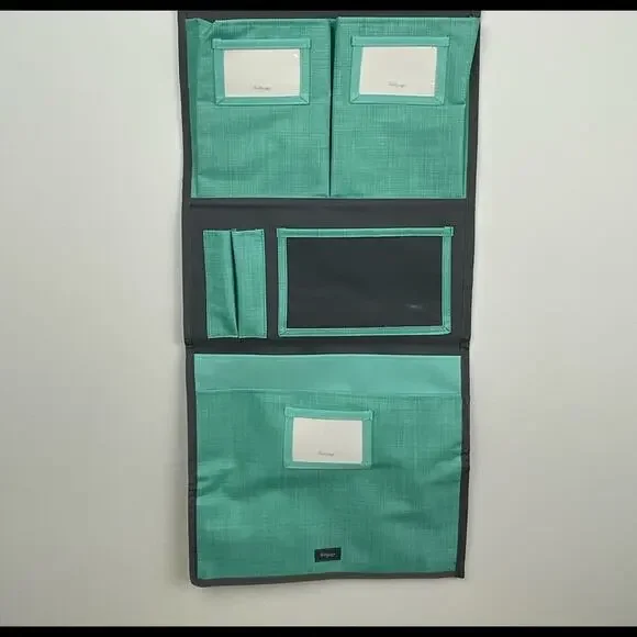Thirty One Teal Grey Hang It Up Wall Calendar Organizer