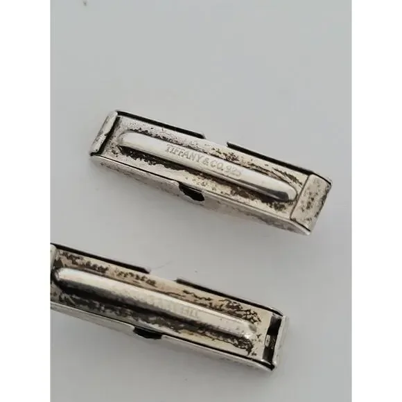 Tiffany And Co. Cufflinks Backs Bullet Style Parts Sterling Silver 925 Vintage