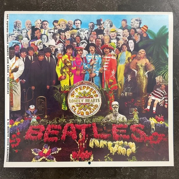 The Beatles Sgt. Peppers Lonely Hearts Club Band Album Art Wall Calendar 2008
