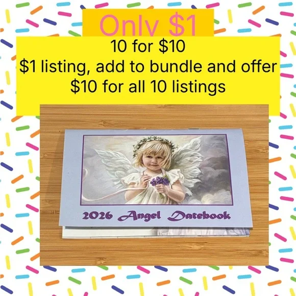 2026 Angel Datebook with Purple Accents