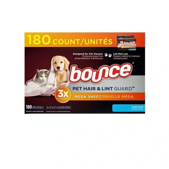 Bounce dryer sheets