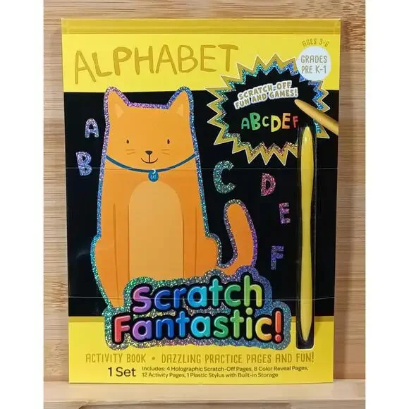 Scratch Fantastic! Alphabet Activity Book with Stylus‎