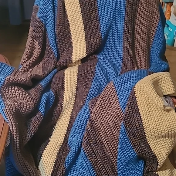 Hand Crafted Crochet Quilt New