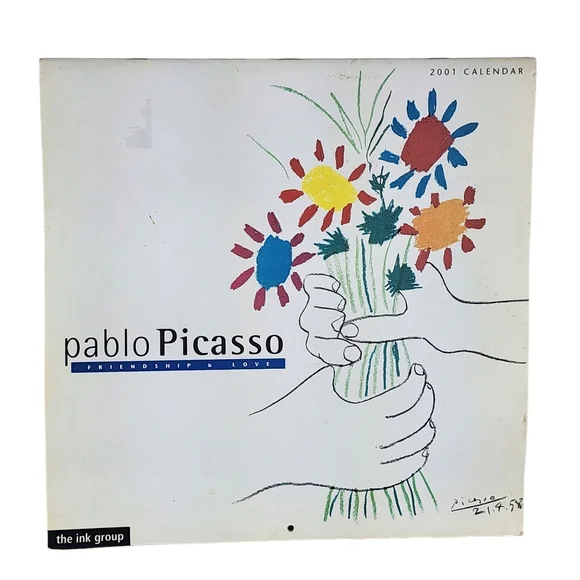 Pablo Picasso 2001 Friendship & Love Calendar 12