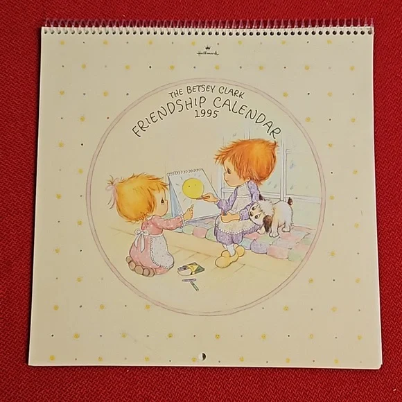 The Betsey Clark Friendship Calendar 1995 UNUSED frame the art HALLMARK Vtg.