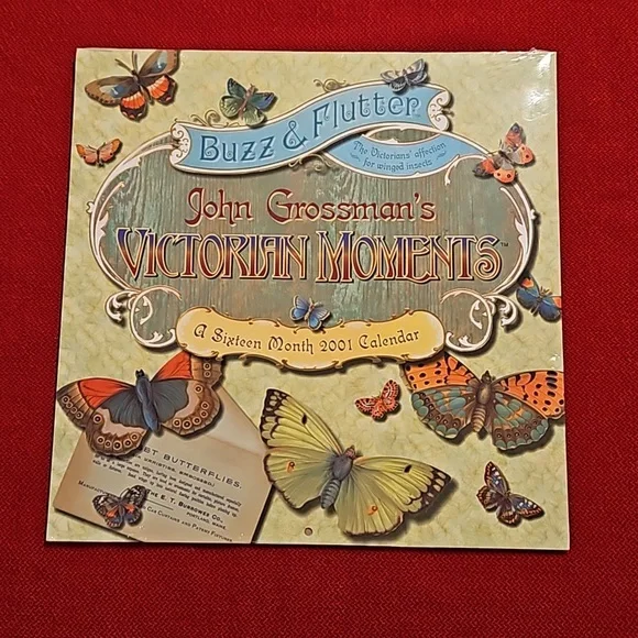 John Grossman's Victorian Moments 'Buzz and Flutter' 2001 calendar UNOPENED
