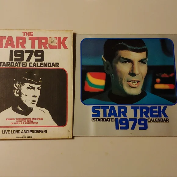 Vtg Star Trek 1979 Calendar w/ Original Packaging (=2029）