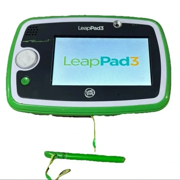 LeapFrog LeapPad 3 Kids Learning Tablet Green Tested‎ & Working W/O Charger
