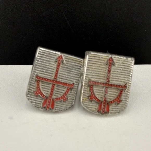 Vintage Hickok Cufflinks Scottish Rite Silver Tone‎ Arrow