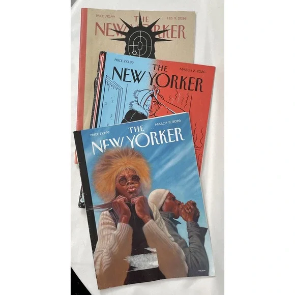 The New Yorker Magazine Lot of 3 February 9, 2026 March 2, 2026 March 9, 2026