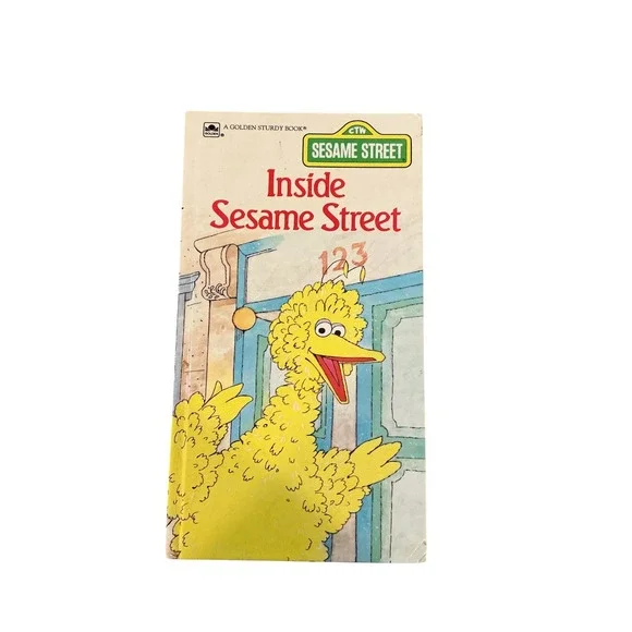 Inside Sesame Street A Golden Sturdy Book‎ Big Bird Vintage 1986 0-307-12142-9