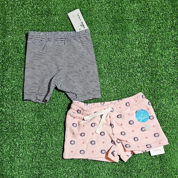 Carter's Pink Floral Baby Shorts