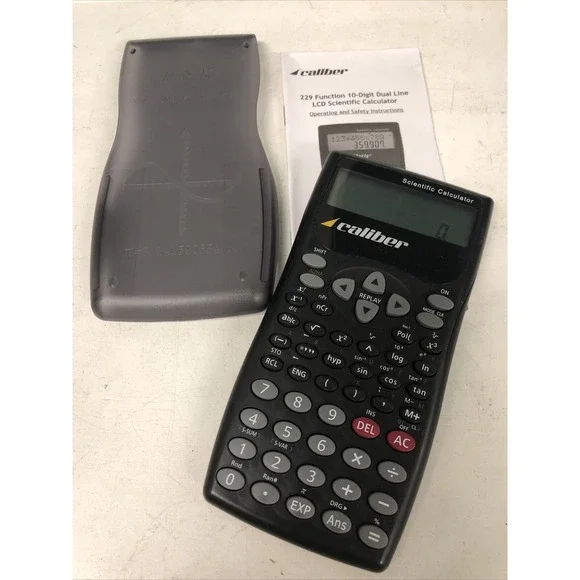 Caliber Scientific Calculator with case and instructions Black‎ 229 function