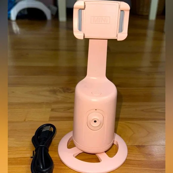 Pink Mini Phone Holder with Stand. Compatible with any phone