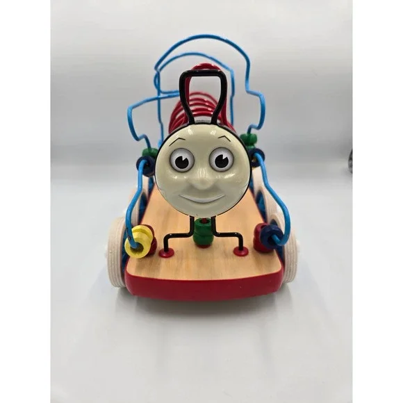 Thomas & Friends Anatex Wooden Bead Maze Roller Activity Toy Train Vintage
