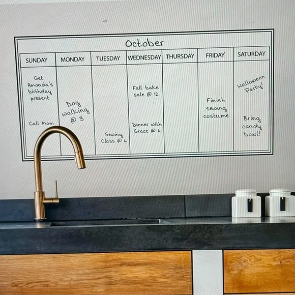 Wall Pops Peel and Stick Dry Erase Calendar