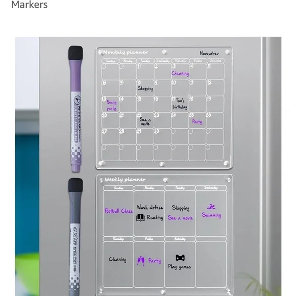 Dehapia Black and Purple Markers Set
