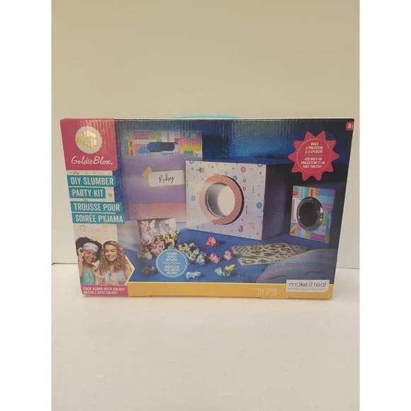 Goldie Blox Party Kit DIY Slumber 8 Years and Up