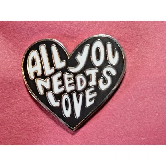 All You Need is Love Heart Shaped Lapel Pin‎