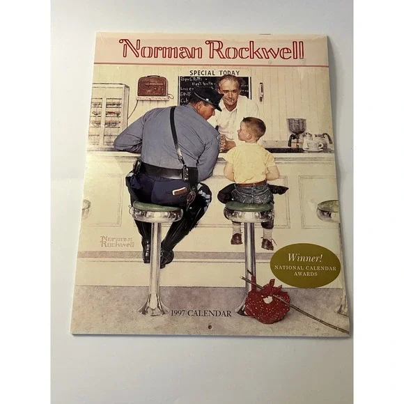 Vintage Norman Rockwell Art Wall Calendar 1997 Size 11