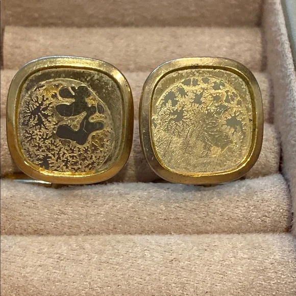 Vintage Gold-Tone Cufflinks