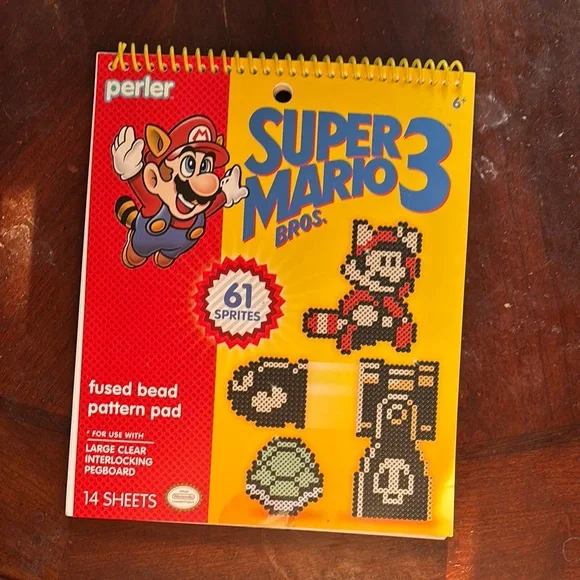 Super Mario Bros 3 Fused Bead Pattern Pad