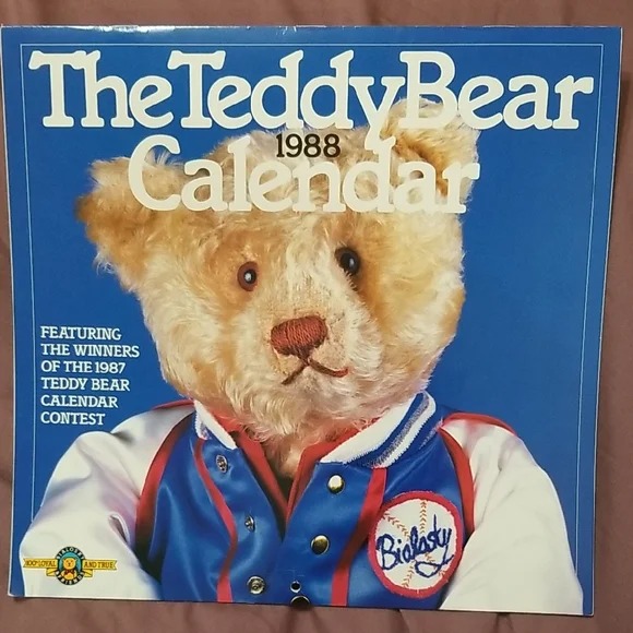 Vintage 1988 Teddy Bear Calendar