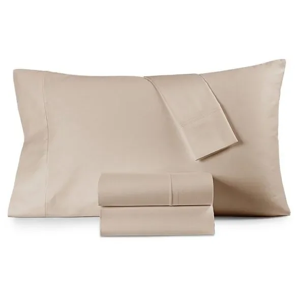 Hotel Collection 525 Thread Count Egyptian Cotton Sheet Set, Twin, Tan
