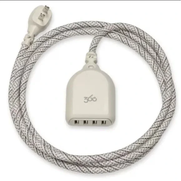 New 4-USB Ports Extension Cord 6 Ft | 360 Electrical Habitat 4.8
