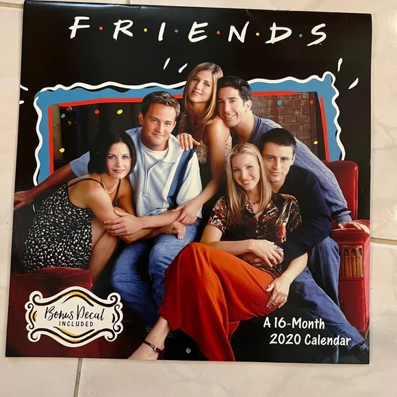 Friends 16-month 2020 calendar. Gently used condition no writing anywhere