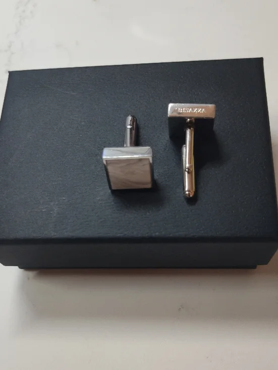 Bisazza Polished Silver-tone Cufflinks
