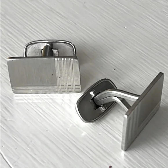 Designer Simmons sterling silver cufflinks