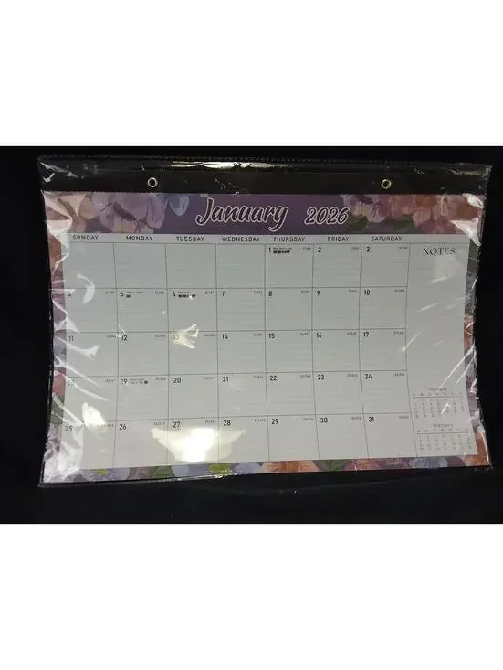 2026 Desk Calendar with Fun Stickers - Stay Organized!