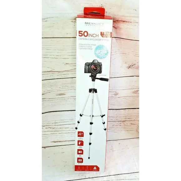 Merkury Innovations Camera/Camcorder Extendable Black Tripod 50