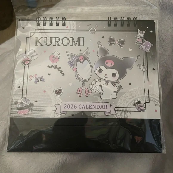 Small Sanrio Kuromi 2026 Desk Calendar