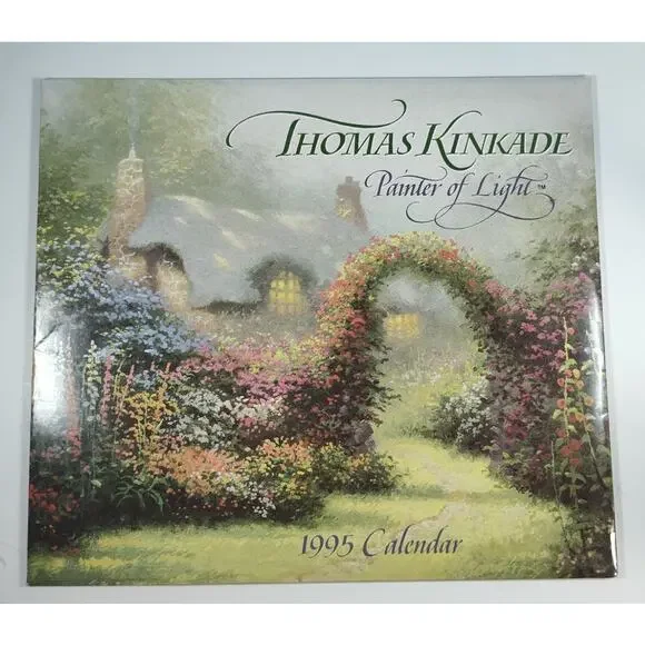 Thomas Kinkade Painter of Light Wall Calendar 1995 Frameable Artwork