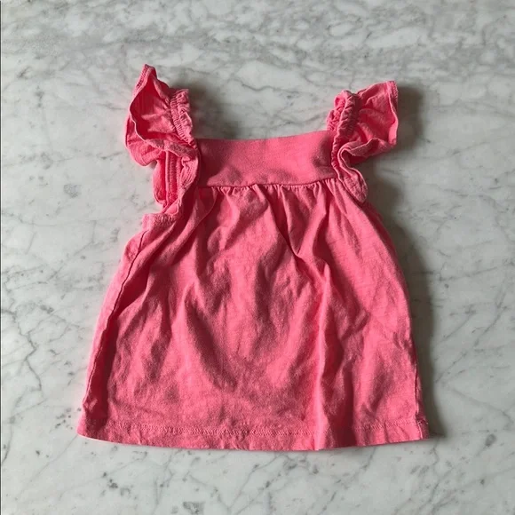 Carters size 2T Pink Ruffled Kids Top