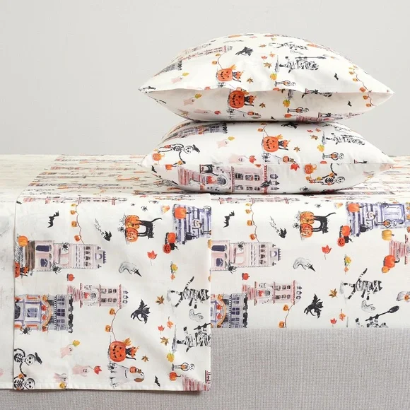 Halloween Doug & Friends King Sheet Set - PB