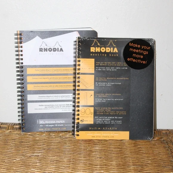 Rhodia A4+ Meeting Book. Set of 2