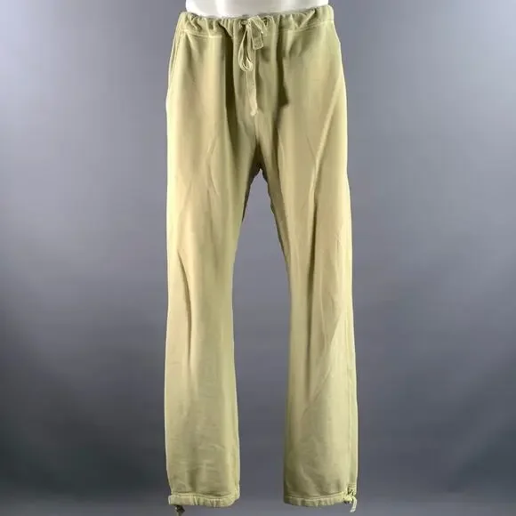 VISVIM Size M Green Washed Cotton Sweatpants