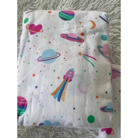 Pottery Barn Teen Galaxy Heart Flannel Sheet Set – Twin