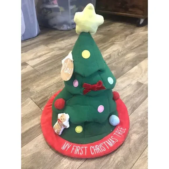 NEW Mudpie Babies “My first Christmas Tree” Plush Toy W/Ornaments