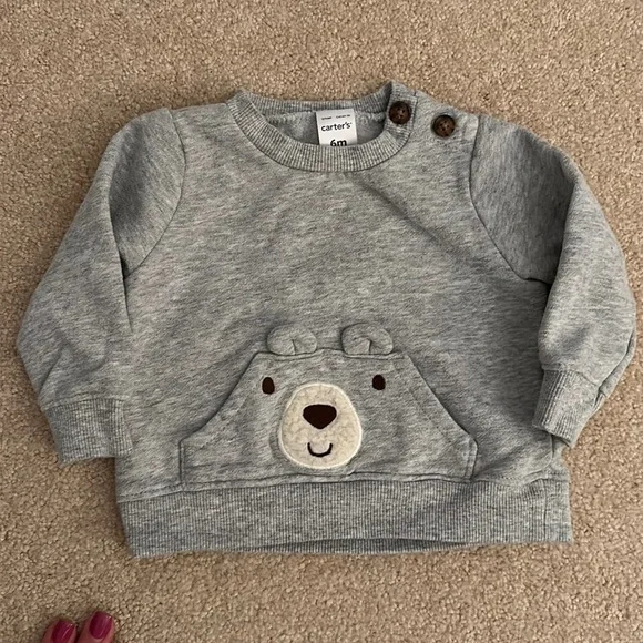 Carter’s Bear Pocket Sweatshirt 6months