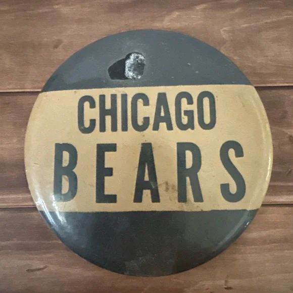 Vintage NFL Chicago Bears 1950s Pin Button Pinback 3 1/4