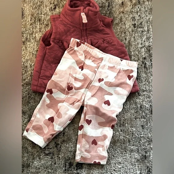 4/$20 Carter’s 3 Month Pink Camo Set