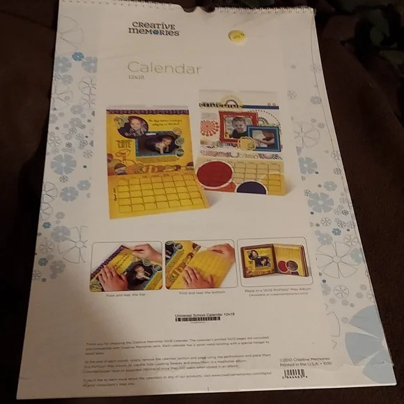 Creative Memories 12x18 Calendar